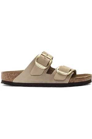 Birkenstock Klapki zamszowe Arizona Big Buckle damskie kolor 1024064