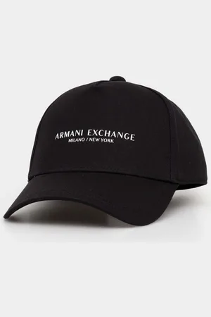 Armani Exchange Czapka z daszkiem bawełniana kolor z nadrukiem 944207 3R130