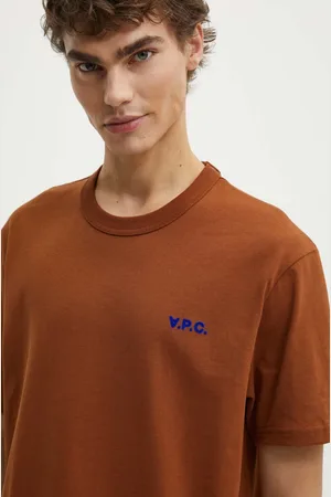 A.P.C. T-shirt bawełniany t-shirt boxy petit vpc męski kolor melanżowy COHBQ.H26391
