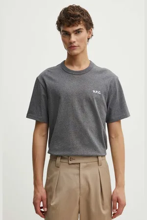 A.P.C. T-shirt bawełniany t-shirt boxy petit vpc męski kolor melanżowy COHBQ.H26391
