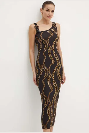 VERSACE Sukienka kolor maxi dopasowana 77HAO978 JS423