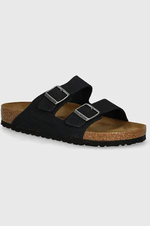 Birkenstock Klapki zamszowe Arizona męskie kolor 1028257