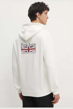 Pepe Jeans Bluza bawełniana SEDRIC P męska kolor z kapturem z nadrukiem PM582710