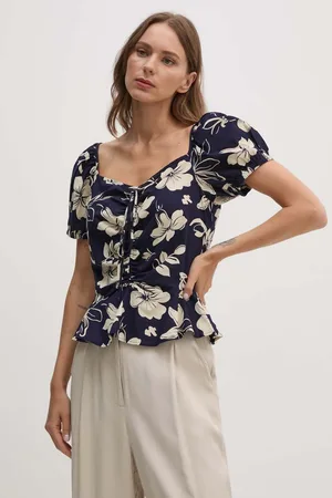 Ralph Lauren Bluzka bawełniana damska kolor wzorzysta 211935137