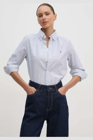 Ralph Lauren Koszula damska kolor regular z kołnierzykiem klasycznym 211941508