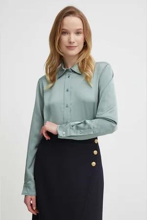 Ralph Lauren Koszula damska kolor regular z kołnierzykiem klasycznym