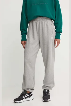 adidas Spodnie dresowe bawełniane Essential kolor melanżowe IY4988
