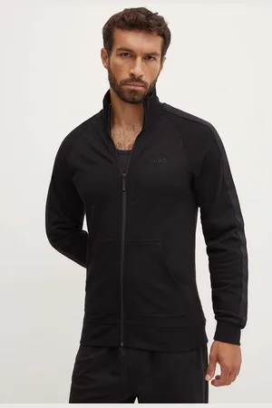 HUGO BOSS Bluza bawełniana lounge kolor z aplikacją 50520493