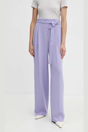 HUGO BOSS Spodnie damskie kolor proste high waist