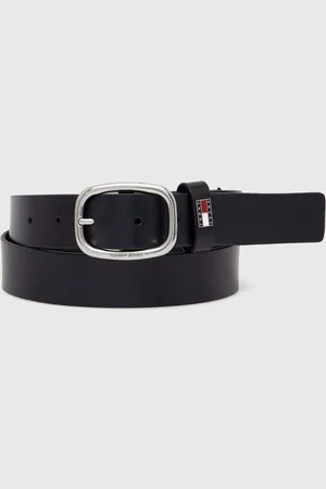 Tommy Hilfiger Pasek skórzany damski kolor