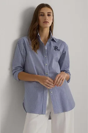 Ralph Lauren Koszula damska kolor relaxed z kołnierzykiem klasycznym 200932539