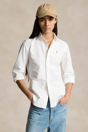 Ralph Lauren Koszula bawełniana damska kolor regular z kołnierzykiem klasycznym