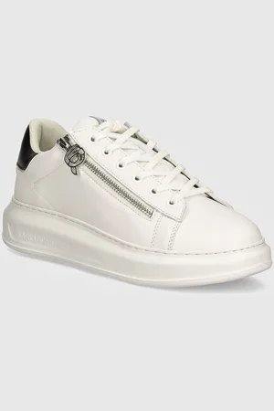 Karl Lagerfeld Sneakersy skórzane KAPRI MENS kolor KL52564