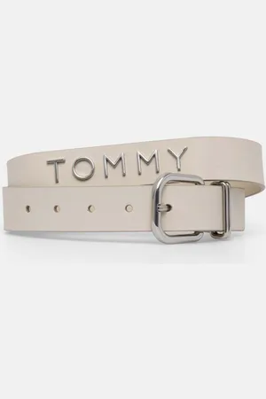 Tommy Hilfiger Pasek skórzany damski kolor AW0AW16255