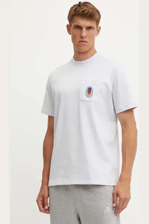 adidas T-shirt bawełniany męski kolor melanżowy IZ2552