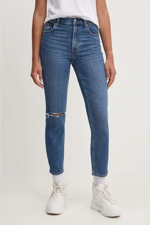 Abercrombie & Fitch Jeansy damskie kolor KI155-3348