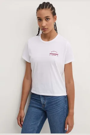Abercrombie & Fitch T-shirt bawełniany damski kolor KI157-4307