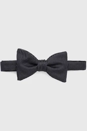 HUGO BOSS Mucha jedwabna kolor czarny 50520673
