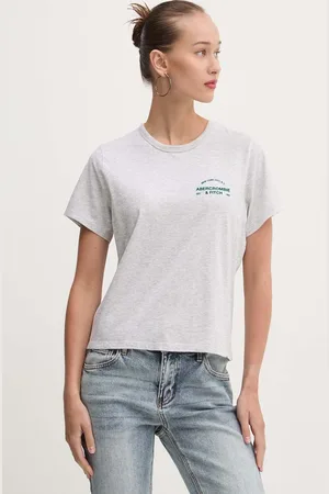 Abercrombie & Fitch T-shirt bawełniany damski kolor KI157-4307