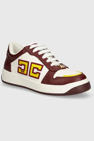 Elisabetta Franchi Sneakersy skórzane kolor SA40G46E2