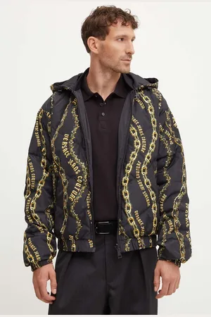 VERSACE Kurtka puchowa dwustronna męska kolor zimowa 77GAUD17 CQD56