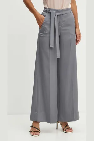 MARELLA Spodnie damskie kolor szerokie high waist 2423136341200
