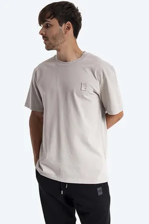 Filling pieces T-shirt bawełniany Lux Tee kolor brązowy gładki 88113731932