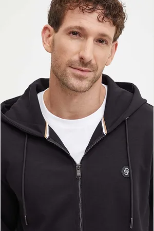 HUGO BOSS Bluza męska kolor z kapturem gładka 50520303