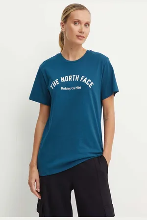 The North Face T-shirt bawełniany Tee Varsity Graphic damski kolor NF0A89CQ1NO1