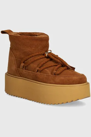 INUIKII śniegowce zamszowe Classic Low Platform kolor 75204-004
