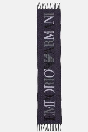Emporio Armani Szalik wełniany kolor wzorzysty 635002 4F300
