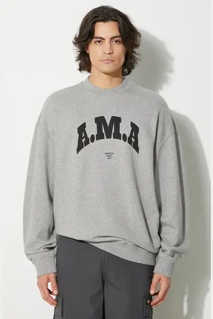 MARCELO BURLON Bluza bawełniana Ama Comfort Crewneck męska kolor z nadrukiem CMBA097F24FLE0030810