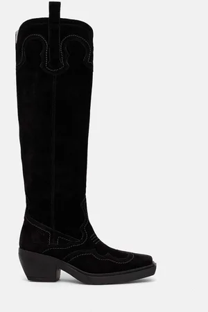 Copenhagen Shoes Kowbojki zamszowe damskie kolor na słupku CPH286