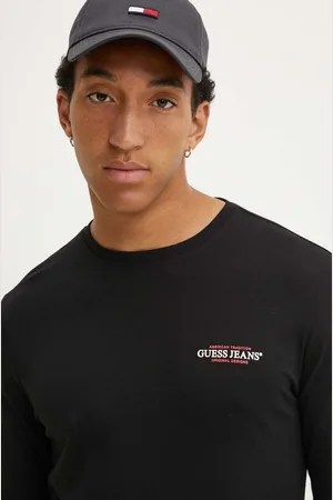 Guess Longsleeve bawełniany kolor z nadrukiem M4YI54 K8HM0