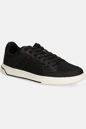 Calvin Klein Sneakersy skórzane LOW TOP LACE UP REPR MONO kolor HM0HM01594