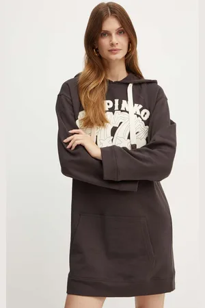 Pinko Sukienka bawełniana kolor mini oversize 104110 A23X