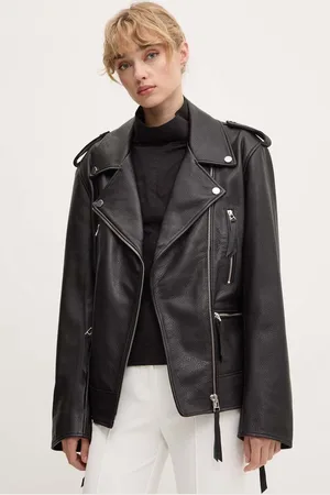 REMAIN Ramoneska skórzana Biker Leather Jacket damska kolor przejściowa 502123100