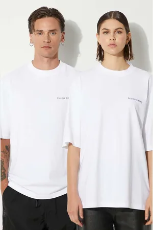 Filling pieces T-shirt bawełniany Boxy kolor gładki 74413781901