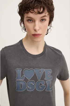 Desigual T-shirt LOVE damski kolor 24WWTK85
