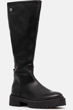Steve Madden Kozaki Galina damskie kolor na płaskim obcasie lekko ocieplone SM11003333