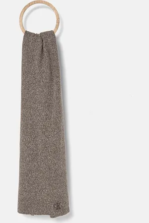 Calvin Klein Szalik z domieszką wełny kolor melanżowy K60K612664