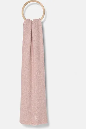 Calvin Klein Szalik z domieszką wełny kolor melanżowy K60K612664