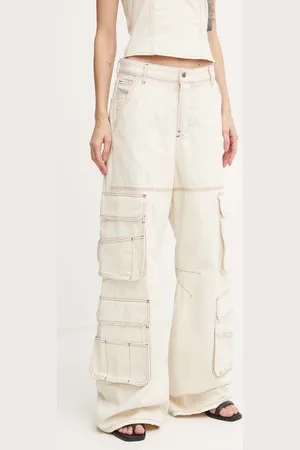 Diesel Jeansy D-SIRE-CARGO-D damskie high waist A13316.0GRDQ