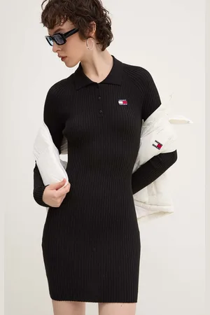 Tommy Hilfiger Sukienka kolor mini dopasowana DW0DW18734
