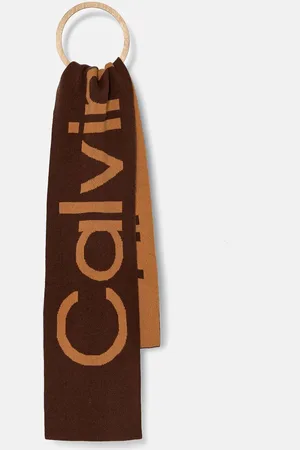 Calvin Klein Szalik wełniany kolor wzorzysty K60K612605