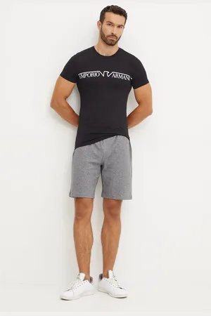 Emporio Armani T-shirt lounge kolor z nadrukiem 111035 4F516