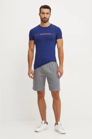 Emporio Armani T-shirt lounge kolor z nadrukiem 111035 4F729