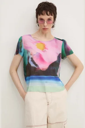 Desigual T-shirt PLISA damski kolor 24WWTK95