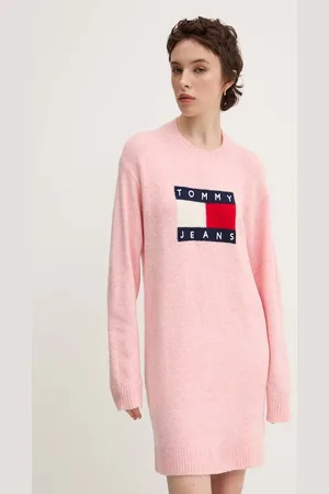 Tommy Hilfiger Sukienka z domieszką wełny kolor mini oversize DW0DW18719