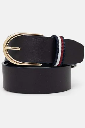 Tommy Hilfiger Pasek skórzany damski kolor AW0AW16596